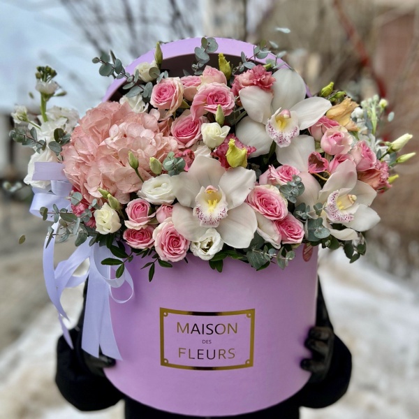 Цветы в коробке Вздох