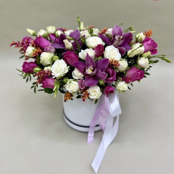 Цветы в коробке Кашемир 