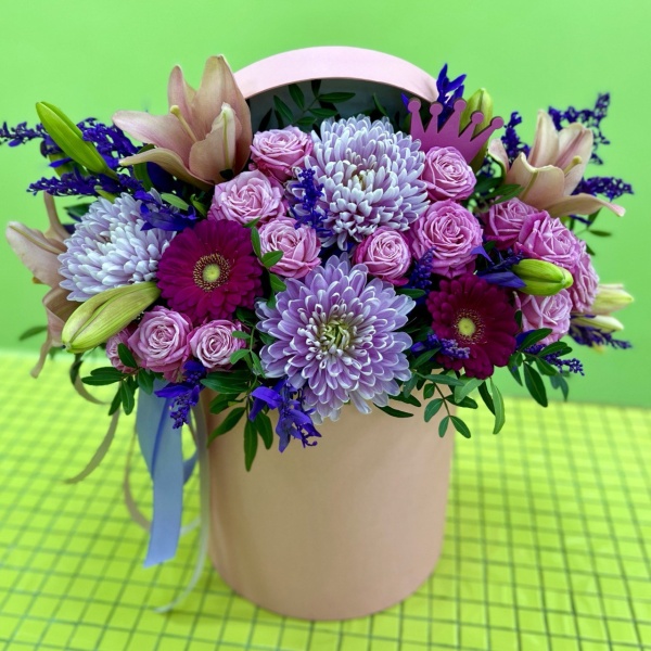 Цветы в коробке Ностальгия