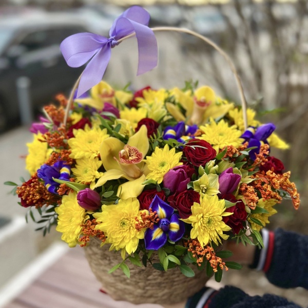 Цветы в коробке Референс