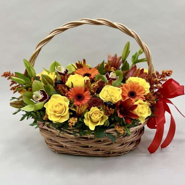 Цветы в корзине Изнанка